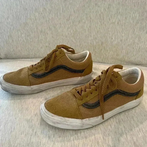 VANS Shoes, size women’s 8.5, men’s 7, color mustard/tan - Picture 2 of 4